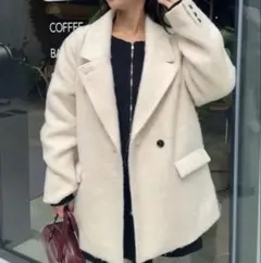 chico レディース　シャギーコート