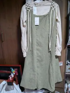 オリーブグリーン ワンピース セット