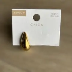 【CENE】片方なくした方に　ドロップフープイヤリング　ゴールド