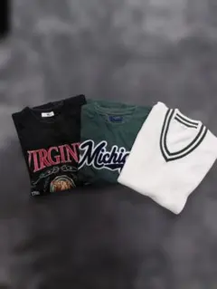 メンズ　Tシャツ、ニットベスト【WIGO、Right-on、GU】【期間限定】