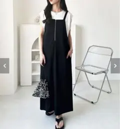 GeeRAハーフジップキャミワンピース