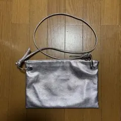 ユナイテッドアローズ　シルバーショルダーバッグ