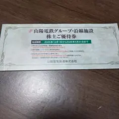 山陽電鉄　株主優待のサムネイル