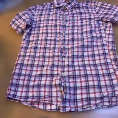 チェック柄 半袖シャツ　UNIQLO