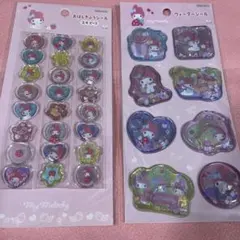 サンリオ　マイメロ　ウォーターシール・おはじきふうシール