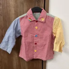 ミキハウス チェック柄シャツ
