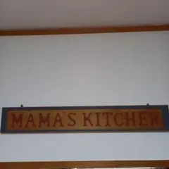 カントリー雑貨木製 MAMAS KITCHTNサインボード