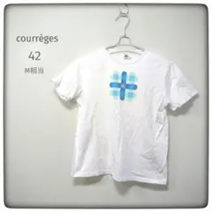 courrèges 半袖Tシャツ ロゴプリント ホワイト 42 M相当のサムネイル