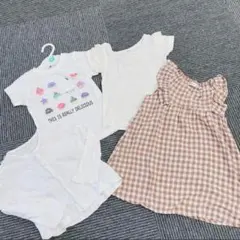 【新品未使用】【まとめ売り】ワンピース　Tシャツ　90 95 夏服　女の子　半袖