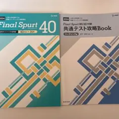2024 Final Spurt 40 共通テスト リーディング