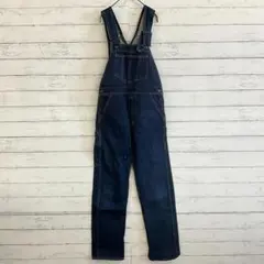 【BIG JOHN】オーバーオール 無地 濃紺 デニム素材 ワークスタイル