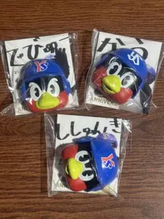 つば九郎フェイスマグネット　なぅ　ししゅんき　でびゅー　３種類セット