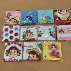 不二家 ペコちゃん ミニタオル 11枚セット