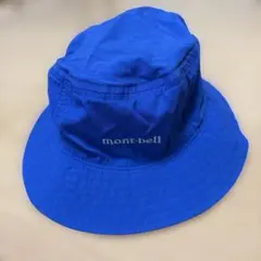 mont-bell キッズ　ハット　ブルー
