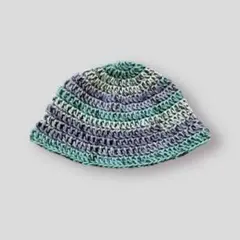 クロシェハット　クラッシャーハット　バケットハット　手編み　男女兼用　333