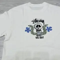 80s 黒タグオールドステューシースカルサーフ柄oldstussyvintage