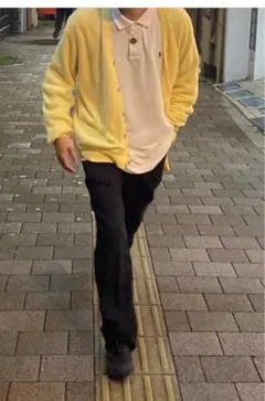 ラコステ LACOSTE 90s カーディガン イエロー