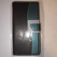 Xiaomi 15 Ultra 手帳型ケース 黒と緑 カメラホール付き