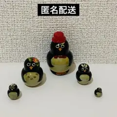 コケーシカ マトリョーシカ ペンギン　penguin親子　5体セット　ロシア製
