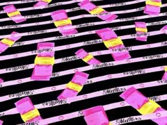 ♡ MA＊RS ♡旧♡ロゴ♡リボン♡平成レトロ♡アパレル生地♡120×37.5