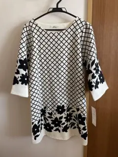 【新品タグ付き】Mireee 花柄 チェック 七分袖 ワンピース