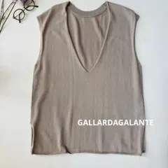 GALLARDAGALANTE ガリャルダガランテ 深Vネックノースリーブニットのサムネイル