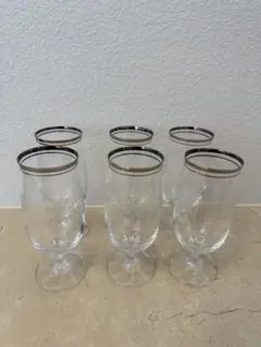 エッチング装飾のクラシックなグラス6客