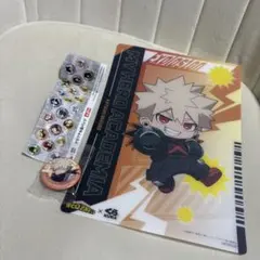 くら寿司◆僕のヒーローアカデミア/爆豪勝己、缶バッジ&マルチシート