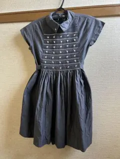 キャシャレル グレーシャーリング刺繍半袖ワンピースUSEDのサムネイル