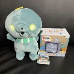 教育番組　発光タマ　ぶるぶるぬいぐるみ　テーマソング入り目覚まし時計