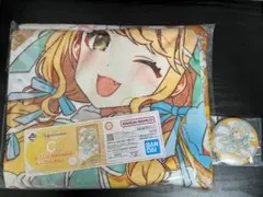 一番くじ 学園アイドルマスター 藤田ことね　C賞 ブランケット O賞 缶バッジ