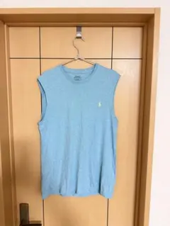 POLO RALPH LAUREN ノースリーブ タンクトップ ライトブルー Mのサムネイル