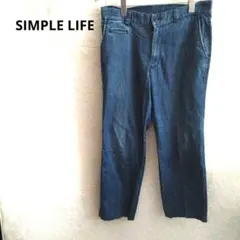 SIMPLE LIFE ストレートデニム パンツ インディゴ シンプルのサムネイル