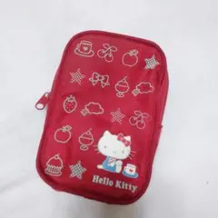Hello Kitty レッド ポーチ 小物入れのサムネイル