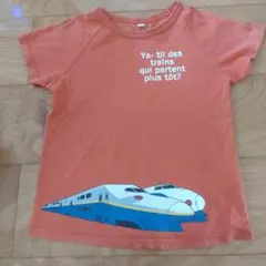 a.v.v bout de chou 新幹線 Tシャツ 120cm オレンジのサムネイル