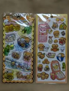 キラキラウォーターインシール　平成はっぴぃフォン　なっとうちゃん　２点おまとめ