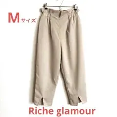 リシェグラマー 裾スリットテーパードパンツ ベージュ Mのサムネイル