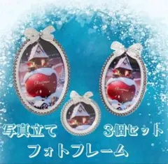 3個セット グレー パール リング フォトフレーム 写真立て 結婚祝い