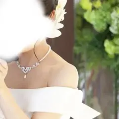 スワロフスキーネックレス、イヤリングセット