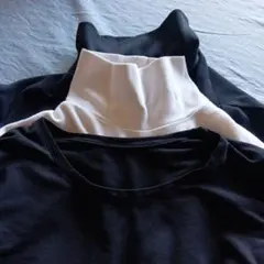 レディース ユニクロ ヒートテック タートル〜白＆黒とエクストラウォーム 全3枚