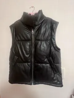 希少✨ ビームス ダウンベスト オールレザー 牛革 ブラック M 希少✨ ビームス ダウンベスト オールレザー 牛革 ブラック M