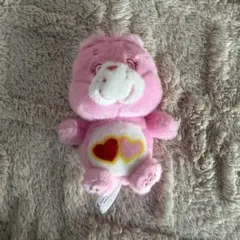 ケアベア　ピンク　マスコットキーホルダー