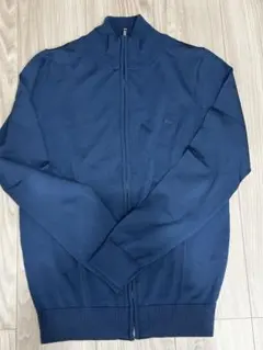 上杉柊平着用】LACOSTE ジップアップ ニット セーター ライトブルー