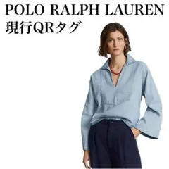 現行QRタグ　良品　POLO RALPH LAUREN コットンリネン　ブラウス