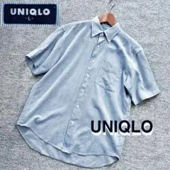 ❗️お値下❗️薄手【UNIQLO】 ボタンダウン 半袖 シャツ ブルー