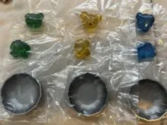 北海道めんこい鍋 くまちゃん温泉　限定 ガチャガチャ カプセルトイ　黄色 青 緑