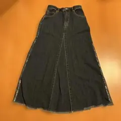 ロペピクニック　ダークブルーデニム 春物ロングスカート