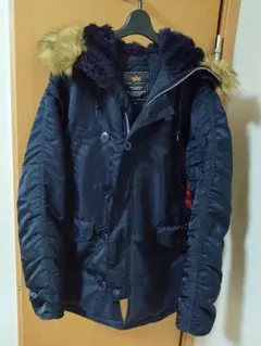 ALPHA INDUSTRIES N-3B フライトジャケット ネイビー 極美品