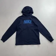 NIKE ロゴ刺繍 袖スウォッシュ レディースS〜M相当 ネイビー