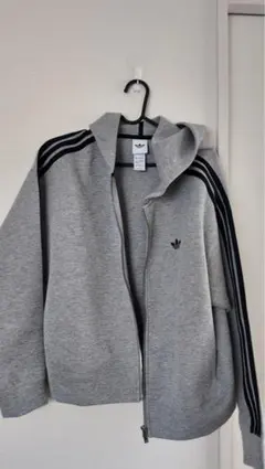 アディダス オリジナルス スペーサー フルジップパーカー グレー L